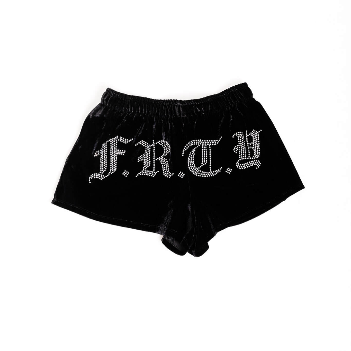The Ultimate Baddie Velvet Shorts - Preto