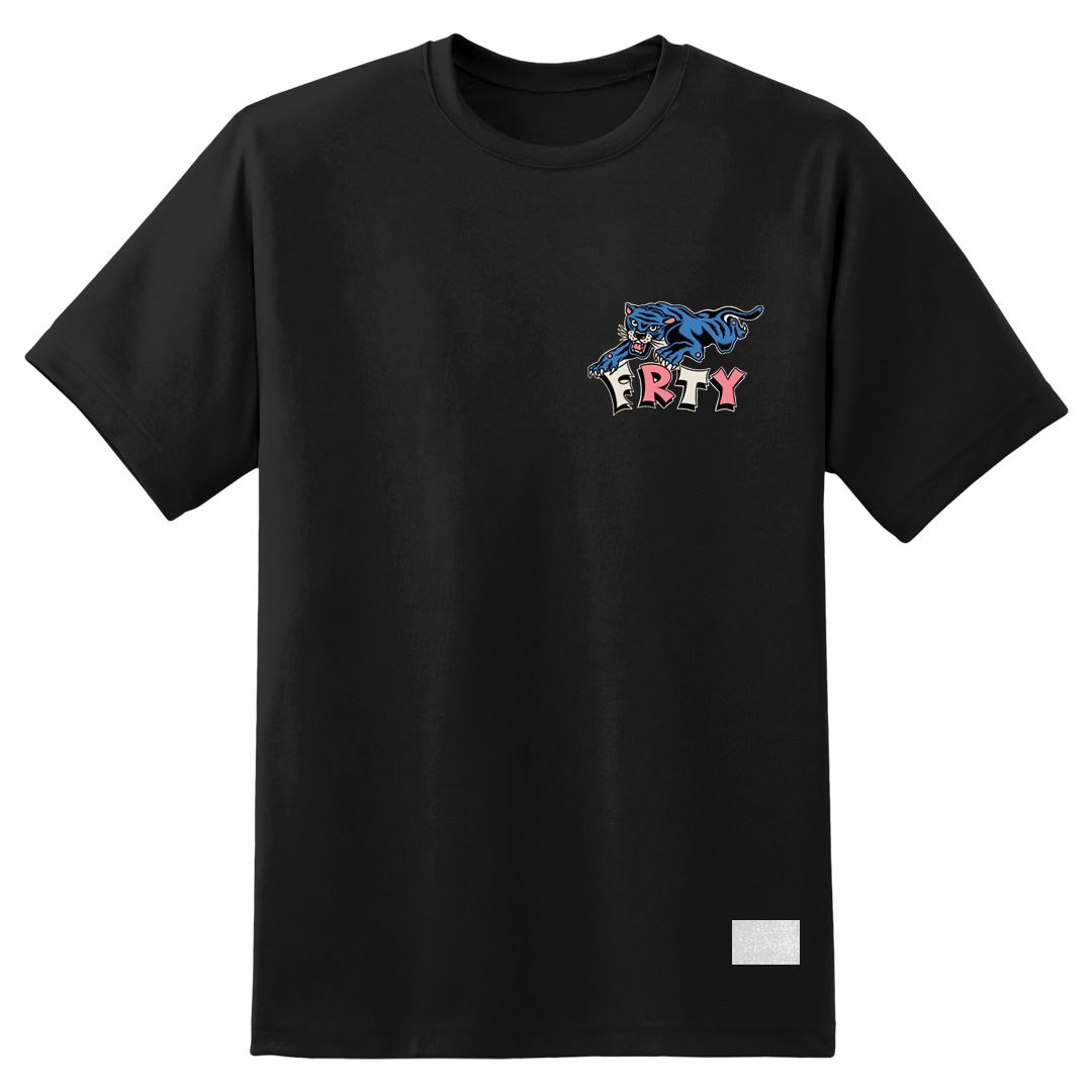 Wild Summer Black Tee - fourtyone