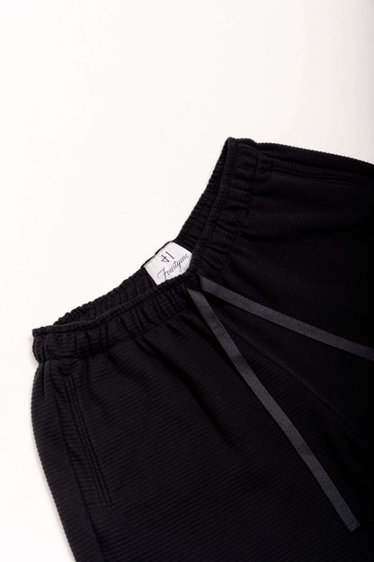 Wave Black Shorts