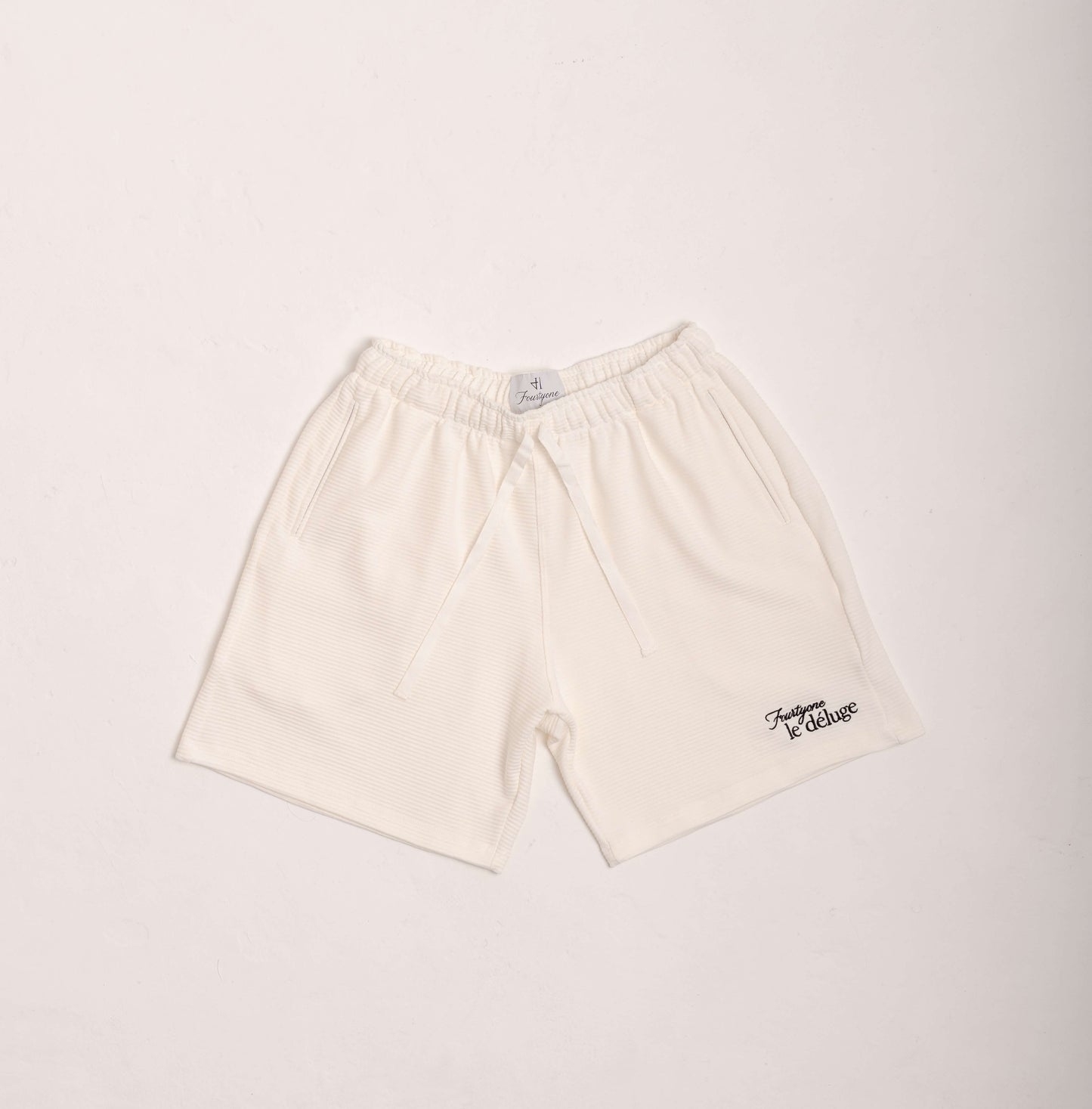 Wave White Shorts