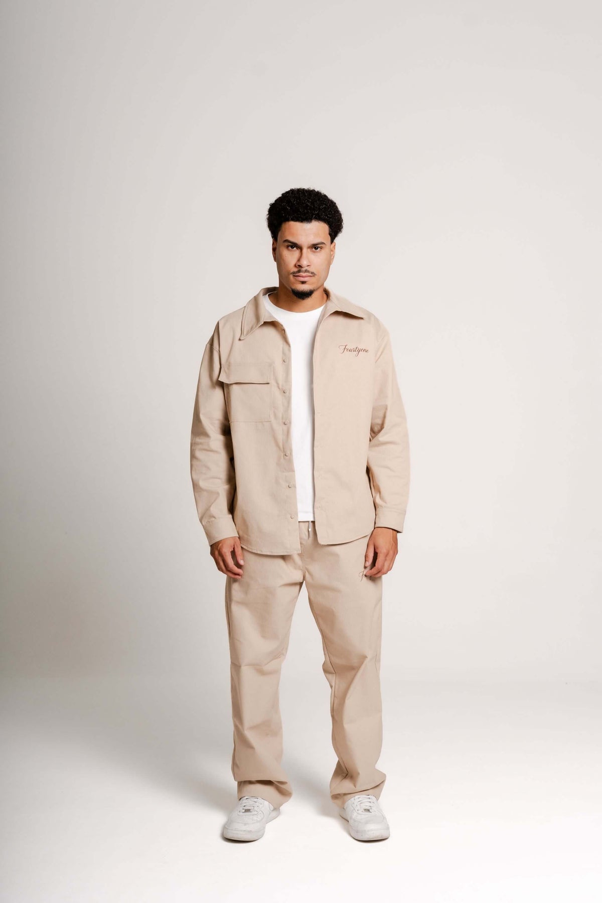 Cream Cotele Shirt