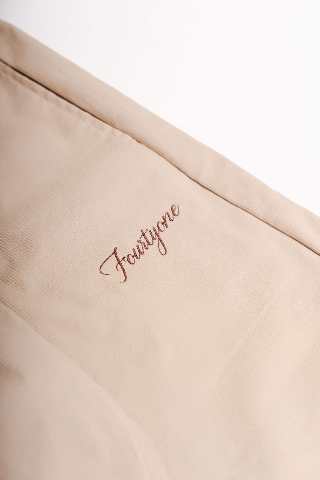 Cream Baggy Cotelê