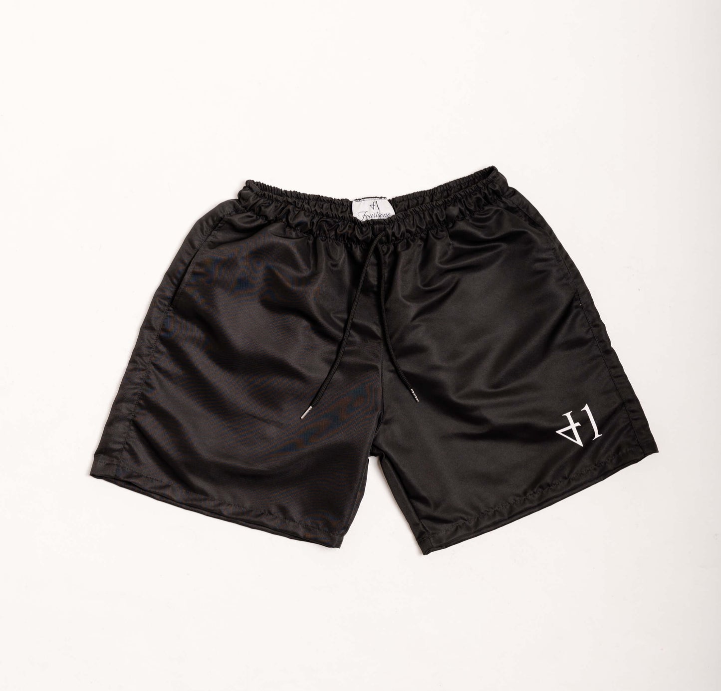 Logo Black Basic Shorts