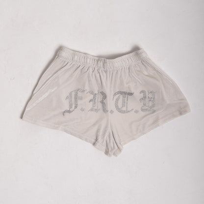 The Ultimate Baddie Velvet Shorts - Pérola