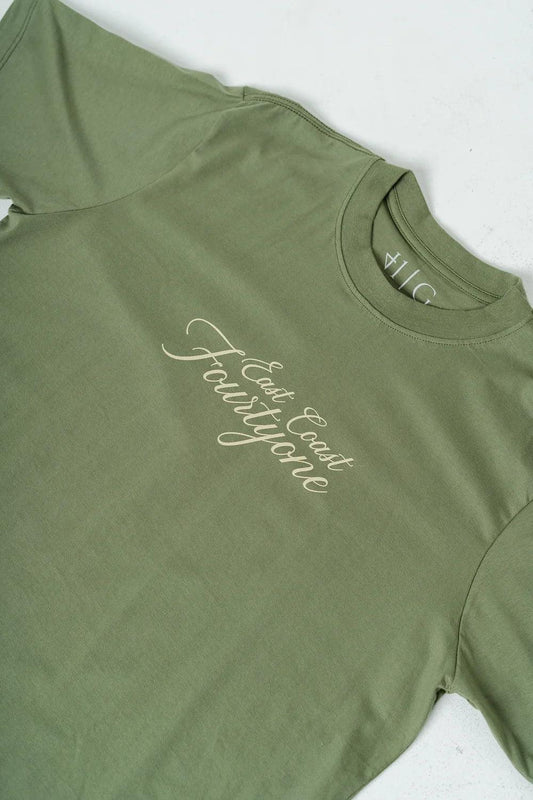 Military Green East Coast Tee - fourtyone