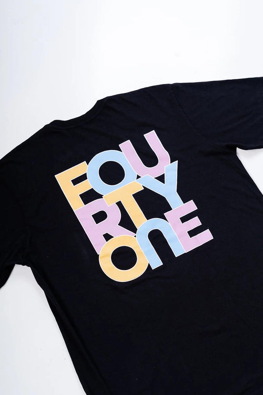 Colors Black Tee - fourtyone