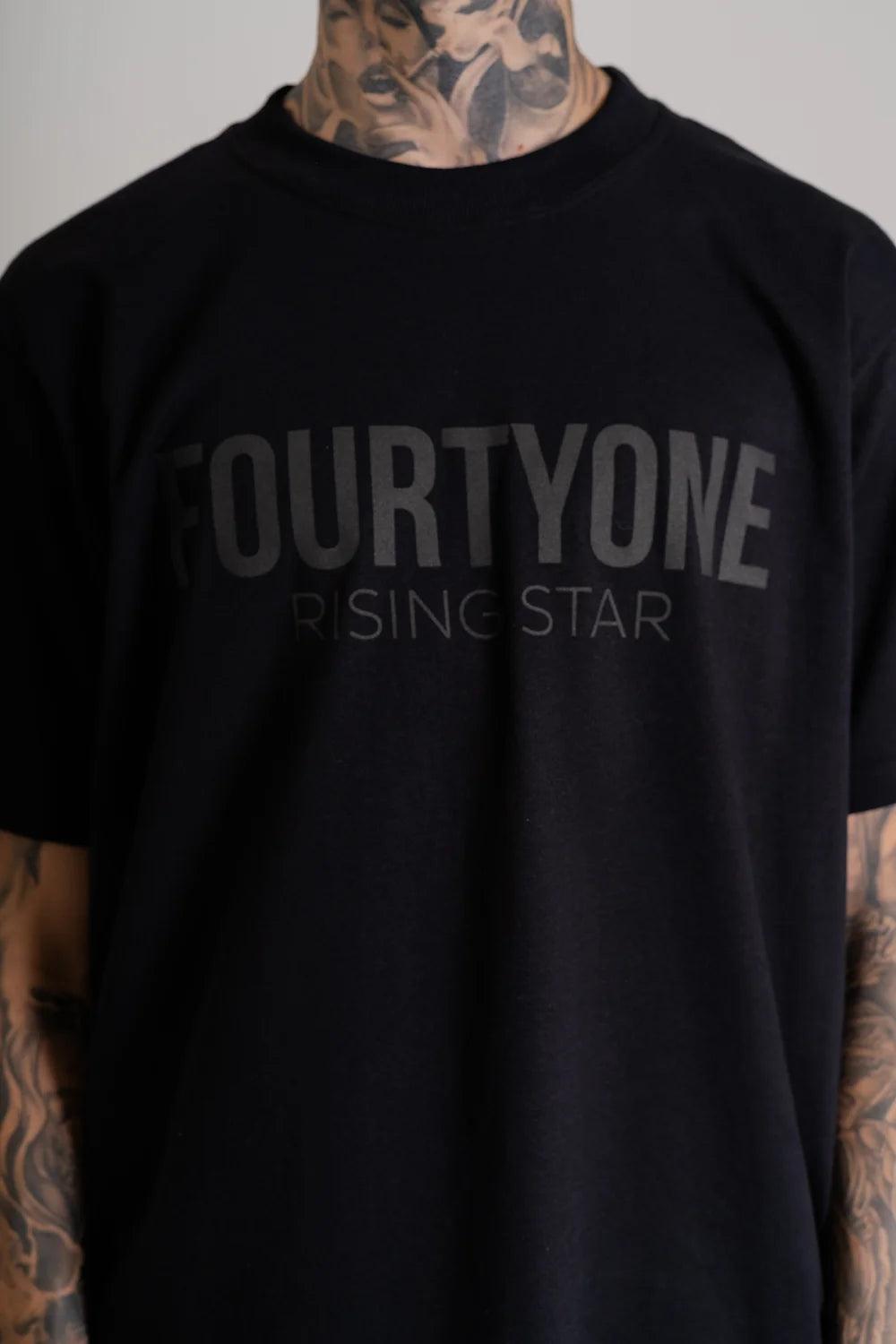 Triple Black Rising Tee - fourtyone