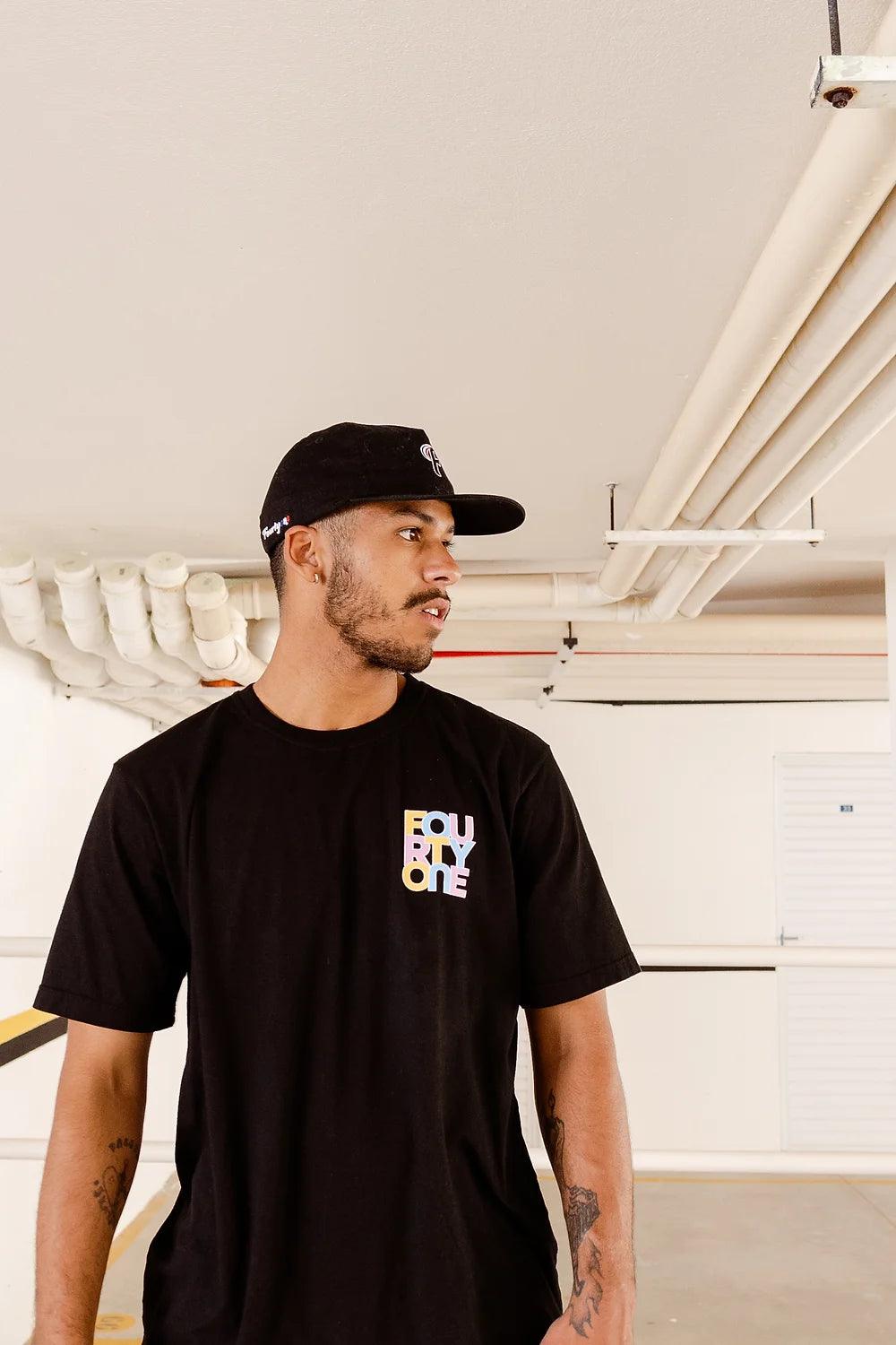 Colors Black Tee - fourtyone