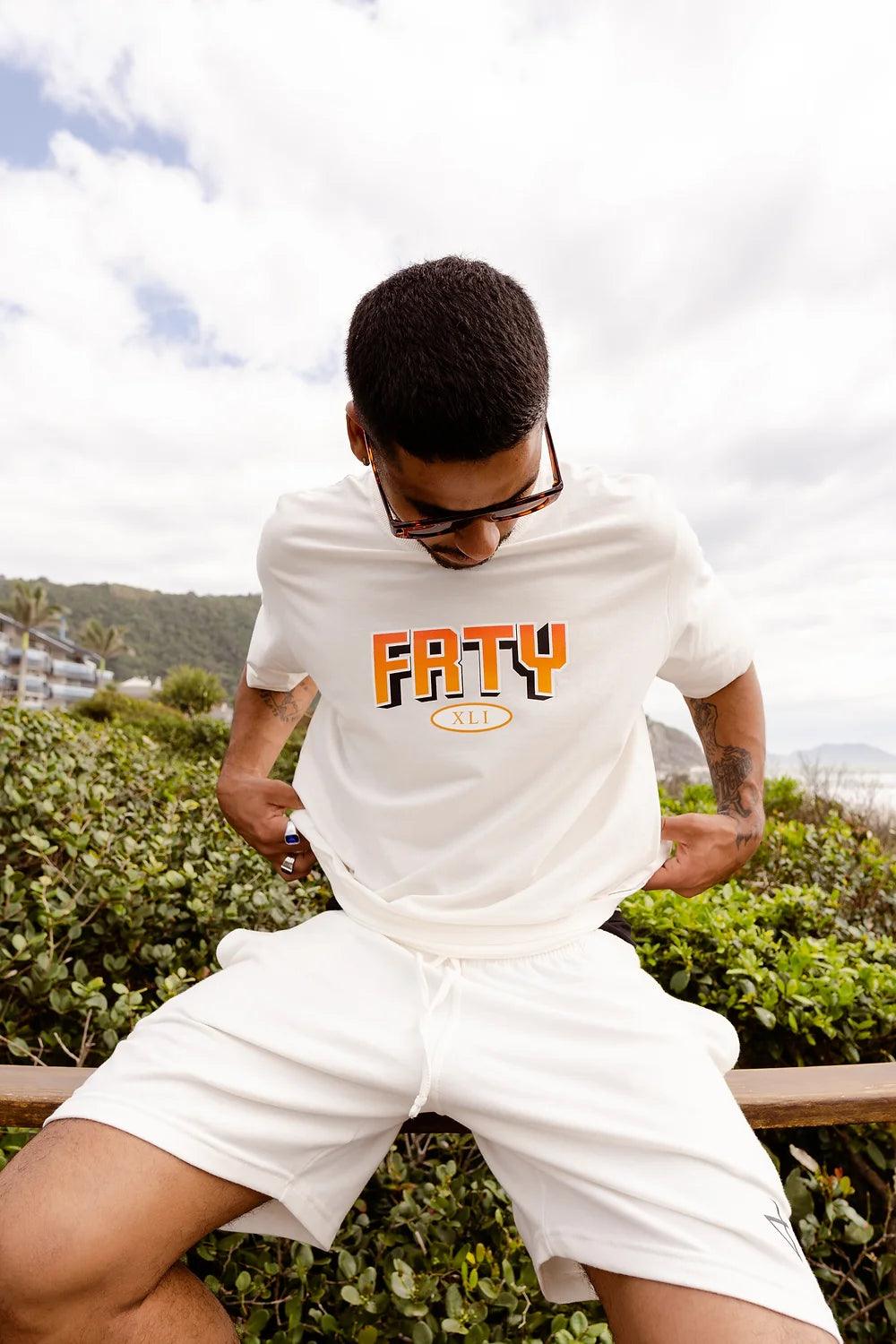 FRTY Gradient Off White Tee