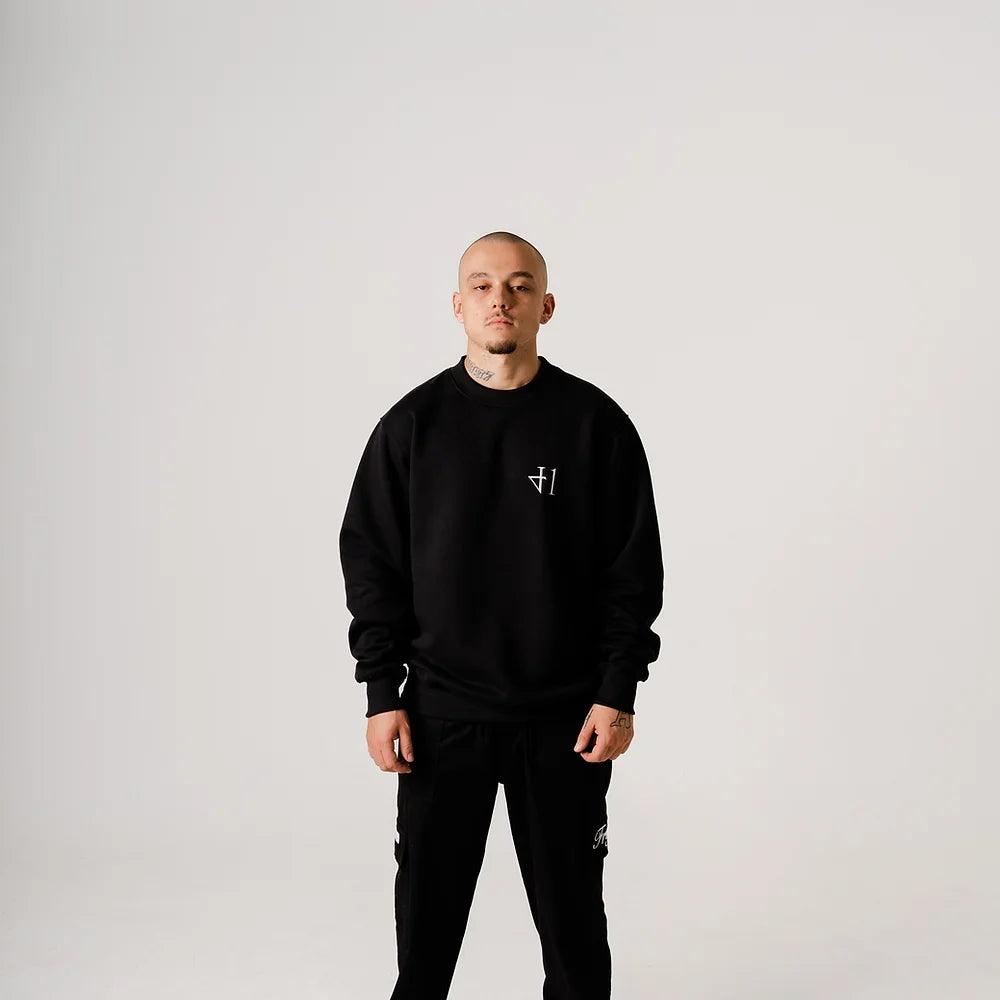 Black Basic Sweatshirt - fourtyone