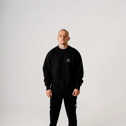 Black Basic Sweatshirt - fourtyone