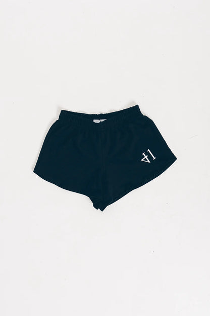 Woman Black Logo Shorts - fourtyone