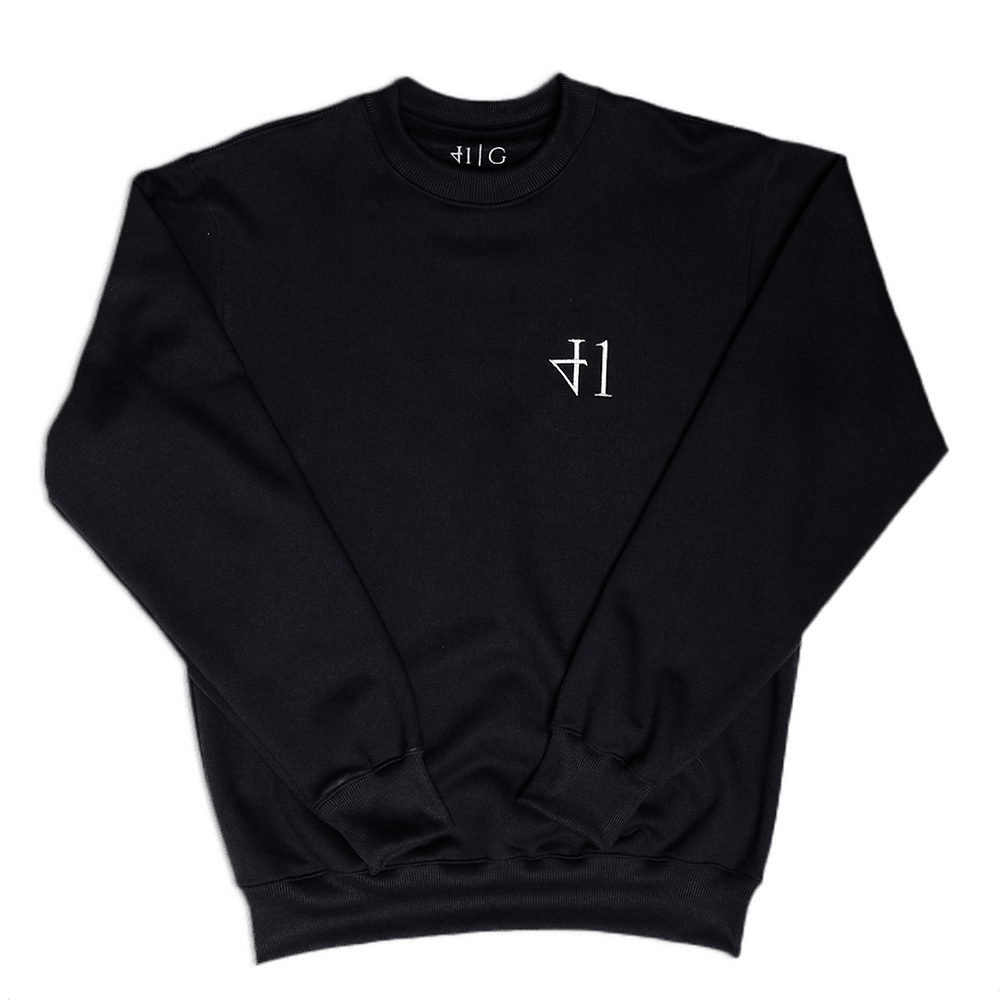 Black Basic Sweatshirt - fourtyone