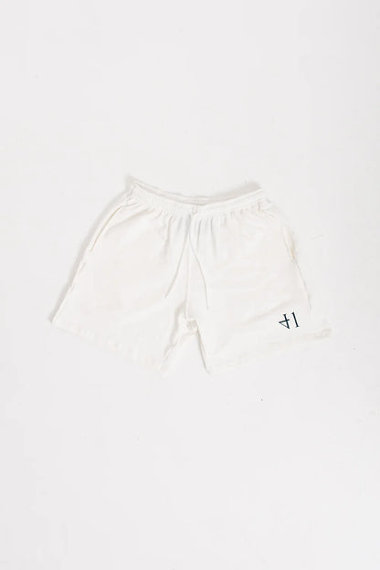 Off White Logo Shorts - fourtyone