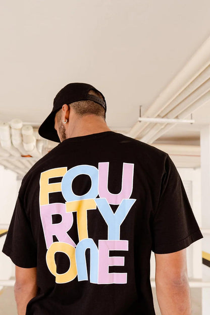 Colors Black Tee - fourtyone