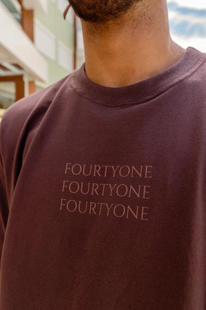 Brown Fourty3x Tee - fourtyone