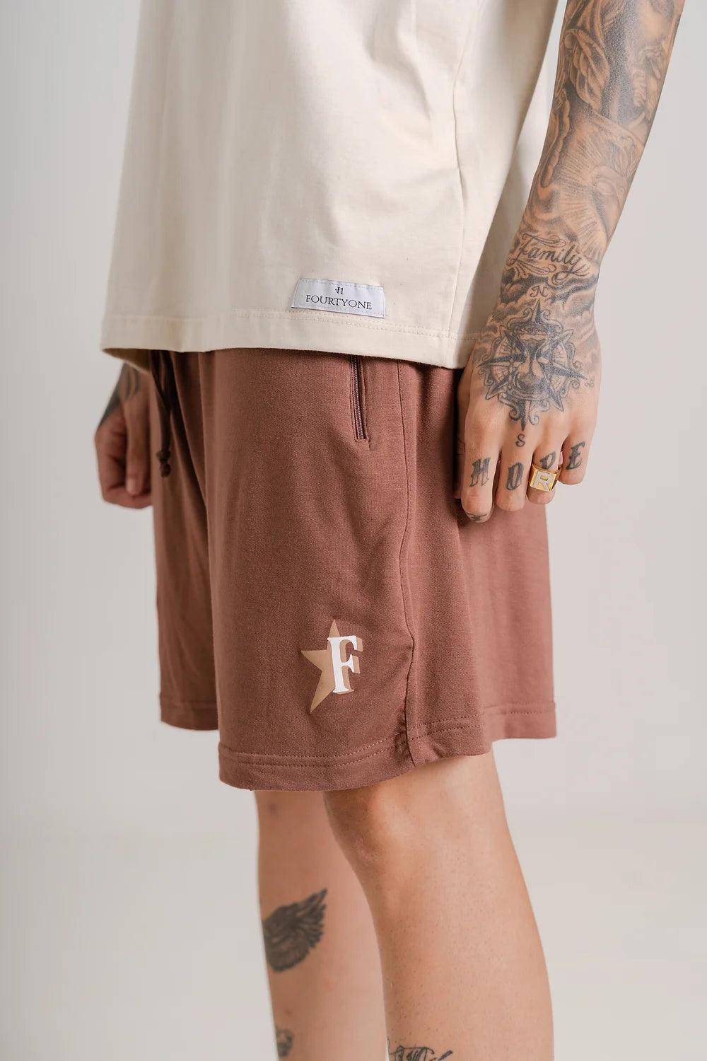 Rising Star Brown Shorts - fourtyone