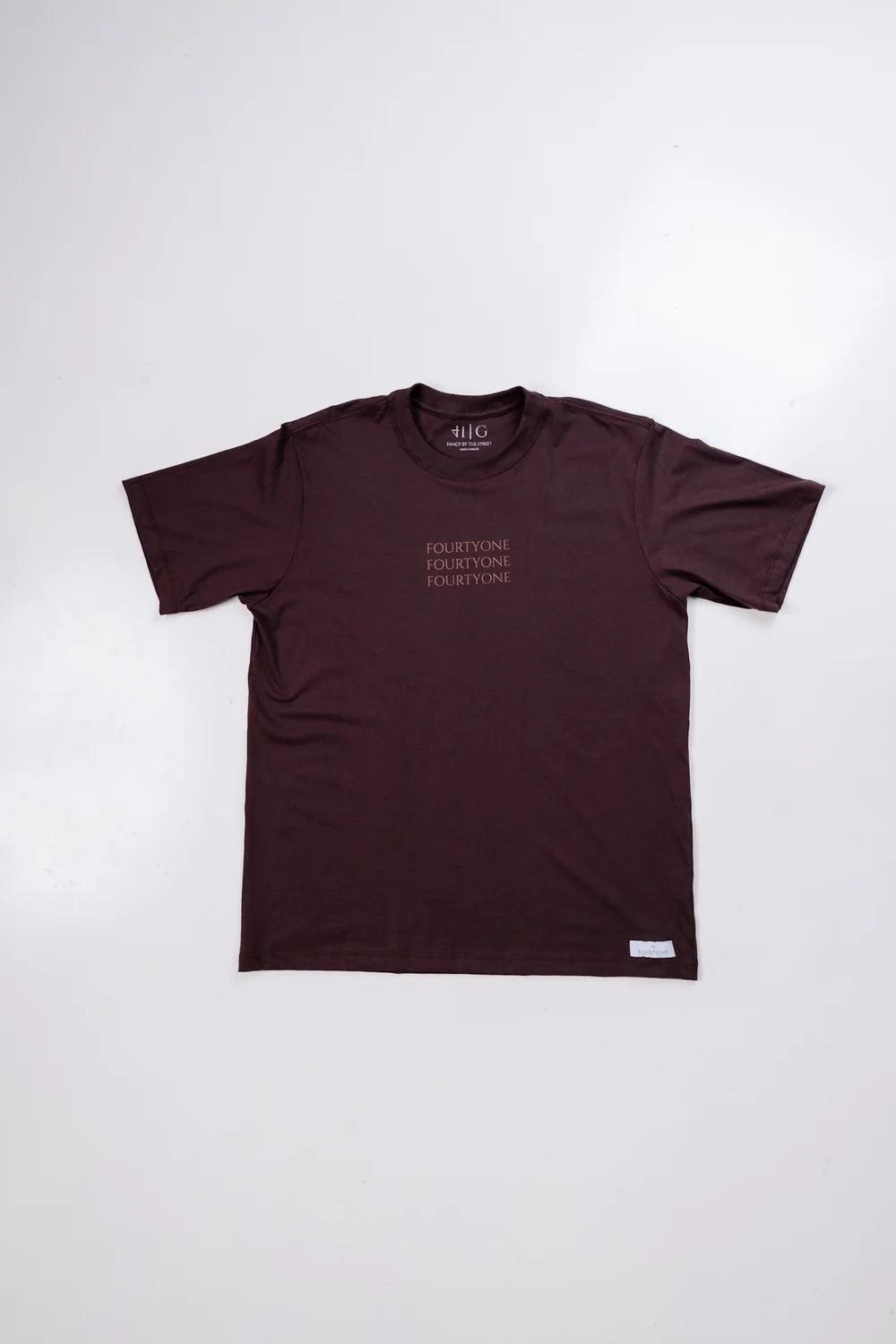 Brown Fourty3x Tee - fourtyone