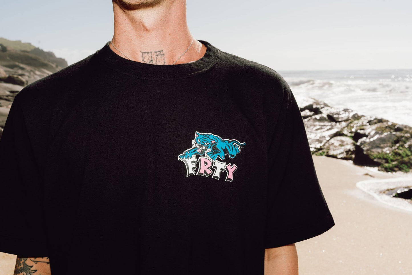 Wild Summer Black Tee