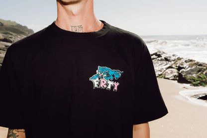 Wild Summer Black Tee