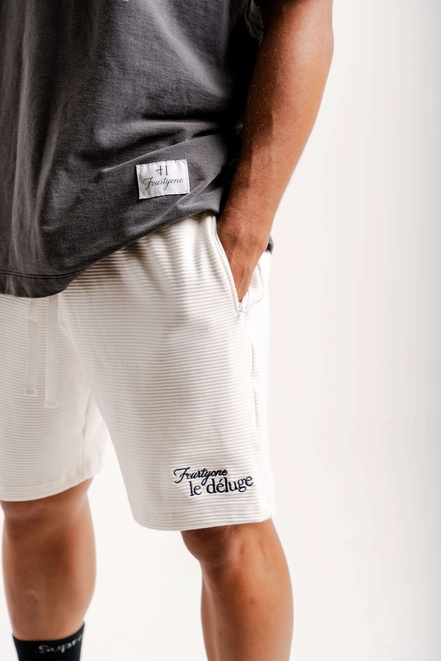 Wave White Shorts